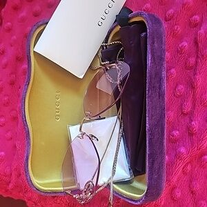 Gucci purple lens sunglasses 🕶️